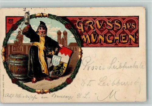 München 1898 Gruss aus - Hofbräuhaus - Kunstverlag Ottmar Zieher