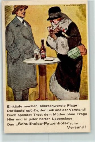 1937 sign. Kirchbach Schultheiss-Patzenhofer AK
