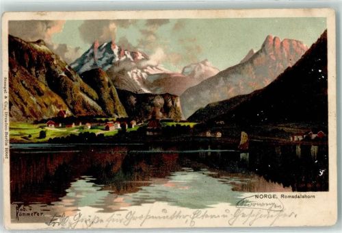 Romsdal 1906 Romsdalshorn sign Rob. Kämmerer Künstlerkarte