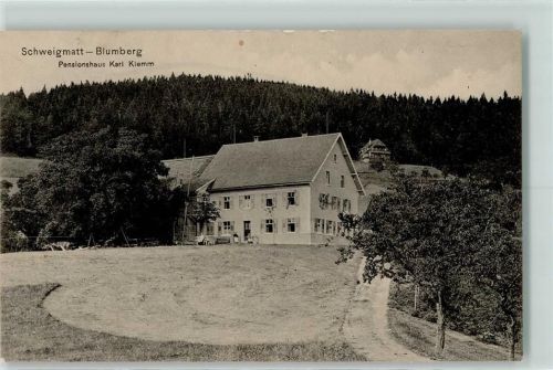 Schweigmatt 1913 Pensionshaus Karl Klemm Blumberg