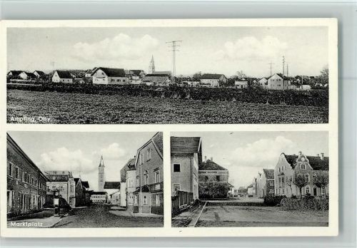 84539 W8261 Ampfing - Ortsansichten und Marktplatz 3-Bildaufnahme