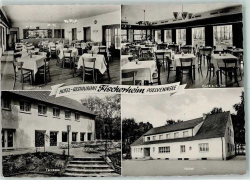 Leuth Hotel Restaurant Fischerheim Poelvennsee Rückseite mit Abschürfungen bzw Kleberesten