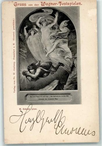 Wagner Festspiel Verlag Juxberg Unterschrift a.d. Oper