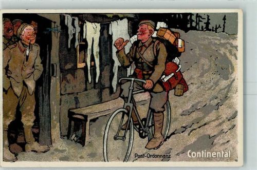 1918 Feldpost WK I Fahrrad AK