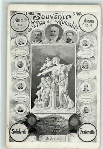 1905 Fete de la Mutualite 1905 Politik AK