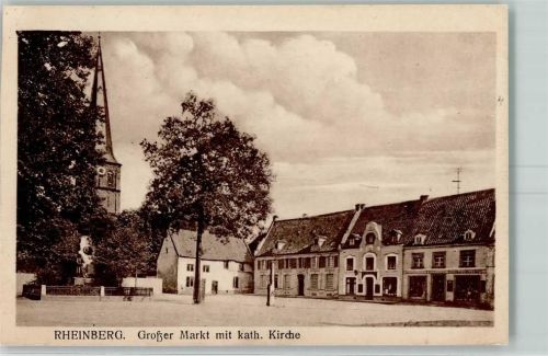 Rheinberg Großer Markt mit Kath. Kirche
