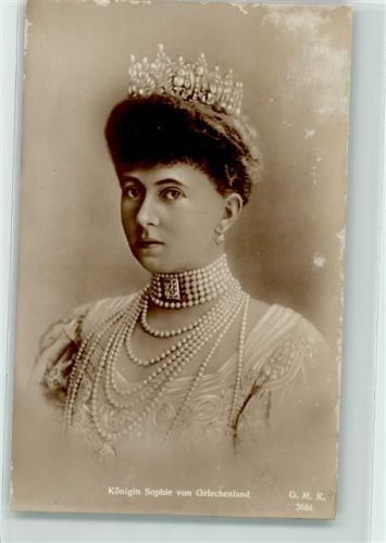 Königin Sophie Perlenkette Diadem Verlag Moos Karlsruhe 3684 AK