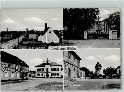 Biblis Ev. Kirche Ehrenmal Am Rathaus Am Bahnhof