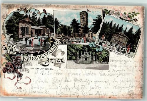 Wilthen 1900 Mönchswalder Berge Inh. Emil Gröschel Ort lt. Stempel