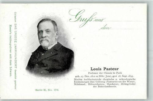 Das große Jahrhundert Serie E Nr. 176 Werbung Essers Seifenpulver Louis Pasteur