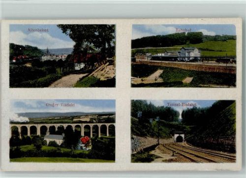 33184 W4791 Altenbeken - Bahnhof Großer Viadukt Tunnel-Einfahrt