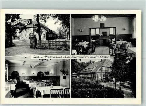29328 W3105 Müden , Örtze - Gasthaus "Zum Bauernwald AK