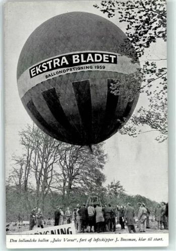 Colding Förste Luftpost Transport 1809-1959 Flown by Boesmann Freeballon - Brande 11.8.59