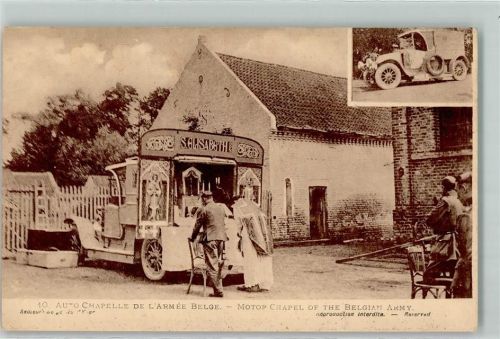 1917 Auto Kapelle für die Kavallerie Armee in Belgien - Auto Chapelle WK I
