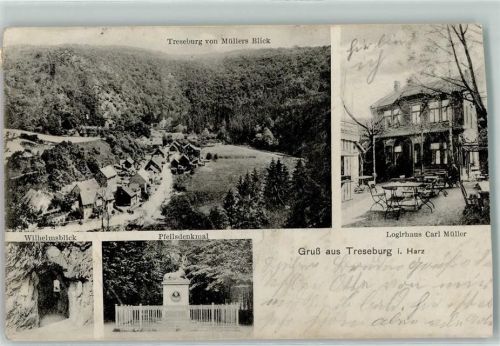 Treseburg Logierhaus Carl Müller Pfeilsdenkmal Wilhelmsblick