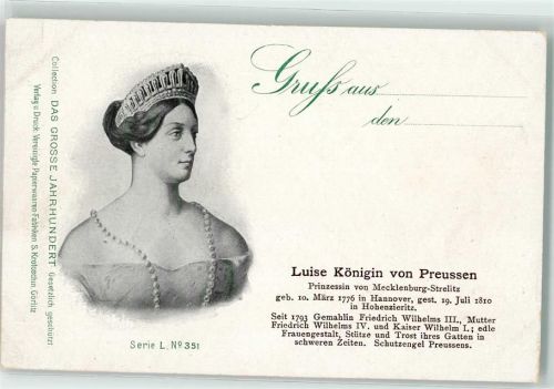 1900 Luise Königin von Preussen Serie L 351 Das Grosse Jahrhundert