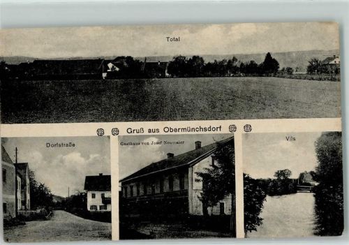 Obermünchsdorf Dorfstraße Gasthaus Josef Neumaier Vils