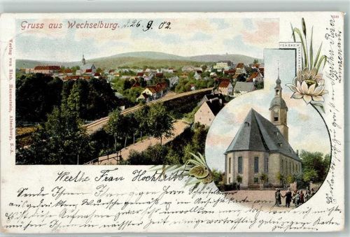 Wechselburg 1902 Kirche