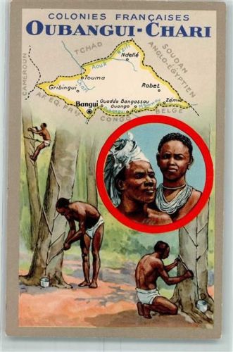 St Louis de l´Oubangui Volkstypen Colonies Francaises