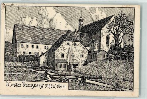 Kreuzberg Kloster Garten Springbrunnen