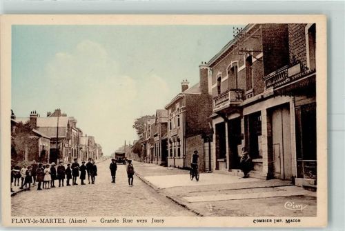 Flavy-le-Martel Grande Rue vers Jussy