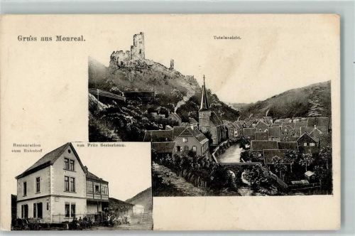Monreal Burgruine Gasthaus zum Bahnhof