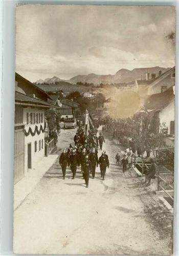 Nesselwang Festmarsch Ort handschriftlich Privatfoto-AK