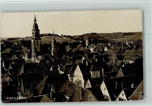 Crailsheim Blick über die Dächer von Crailsheim