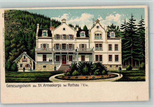 Rothau 1898 Gruss aus - Genesungsheim des XV. Armeekorps - Rosenblatt Verlag - Prachtkarte
