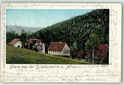 Altenberg 1902 Schellermühle