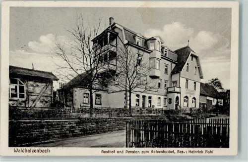 Waldkatzenbach 1930 Gasthof zum Katzenbuckel AK