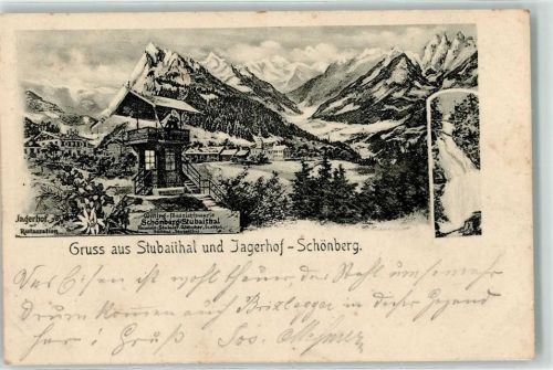 Schönberg 1900 Gasthaus Jagerhof Witting Aussichtswarte
