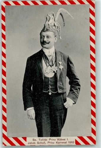 Köln Altstadt-Nord 103 1910 Se. Tollität Prinz Köbes I. Jakob Schoß Prinz Karneval