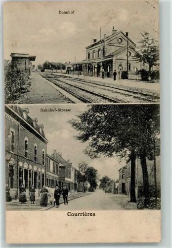 Courrieres 1916 Bahnhof Fahrrad