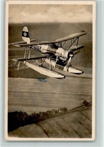 1942 WK II Wasserflugzeug - Arado Ar 95 als Torpedoträger - Feldpoststempel: Flieger Ausbildungsregiment 26 1. Kompanie