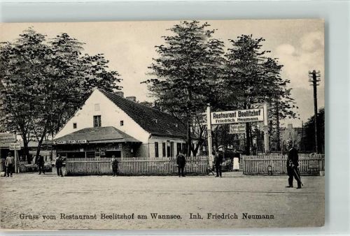 Beelitz 1916 Gasthaus Beelitzhof am Wannsee Friedrich Neumann Bierhalle