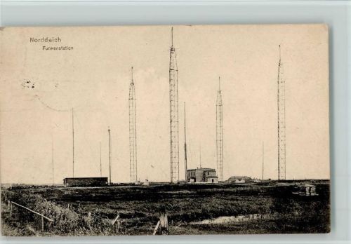 1912 Norddeich Funkenstation AK