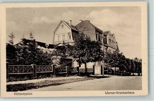17279 O2093 Lychen Foto AK Werner-Krankenhaus Hohenlychen