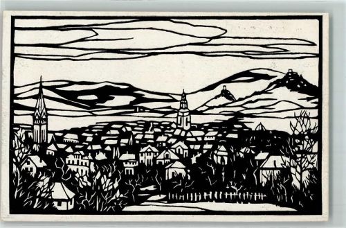 Gießen Originalscherenschnitt von Otto Bramm Nr 10