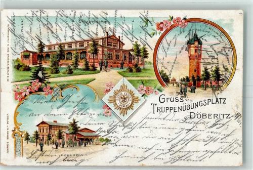 Döberitz 1902 Truppenübungsplatz Offizierkasino Wasserturm Wache