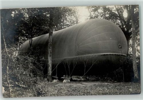 1917 Fesselballon Tarnung im Wald Militär WK I