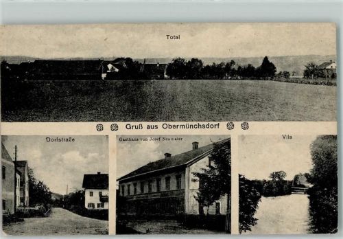 Obermünchsdorf Dorfstraße Gasthaus Josef Neumaier Vils