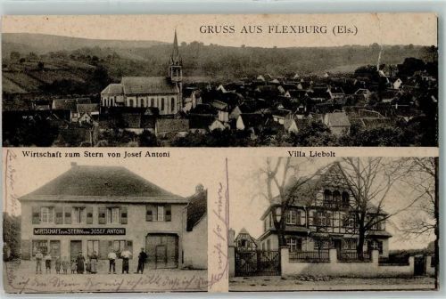 Flexbourg 1914 Gasthaus Zum Stern Josef Antoni Villa Lieboldt
