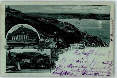 Bodman 1900 Gasthaus zur Linde Schloß Bodman
