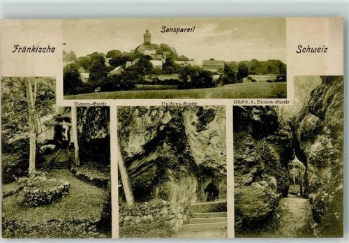 Sanspareil 1920 Grotte AK