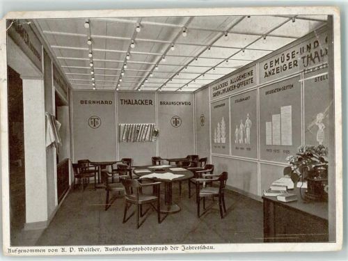 Dresden 1926 Thalackers Schreib- und Leseraum Telefon Fotograf Walther Foto AK