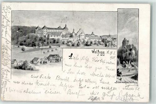 Wolfegg 1901 Stammschloss Waldburg