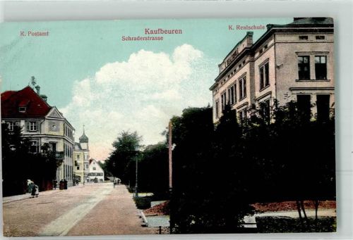 Kaufbeuren K. Postamt K. Realschule Schraderstraße
