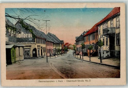 Benneckenstein Oberstadt-Straße Nr. 2 Konditorei Platin-Koloriet