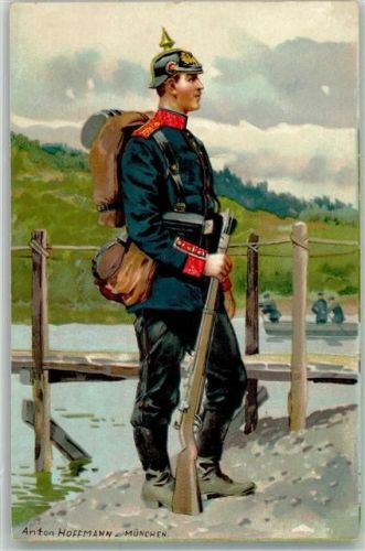 Uniform Kunstanstalt Heros Berlin Dt. Amee Künstler Karte Hoffmann, A. Künstlerkarte